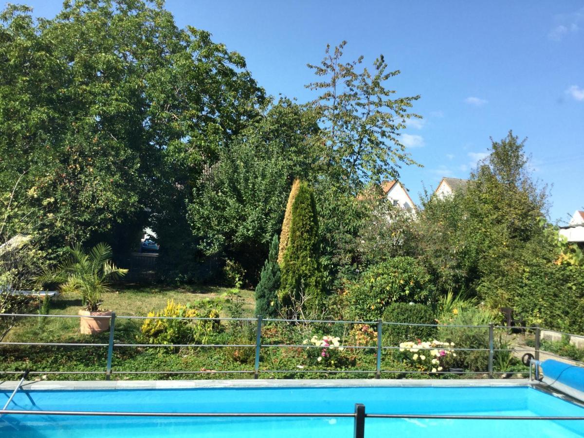 Idyllische Ferienwohnung mit Garten und Pool in Wasgau-Region an französischer Grenze Pool ist nicht beheizt wird nur im Sommer geöffnet und steht zur eigenen Verfügung Pirmasens Exterior foto